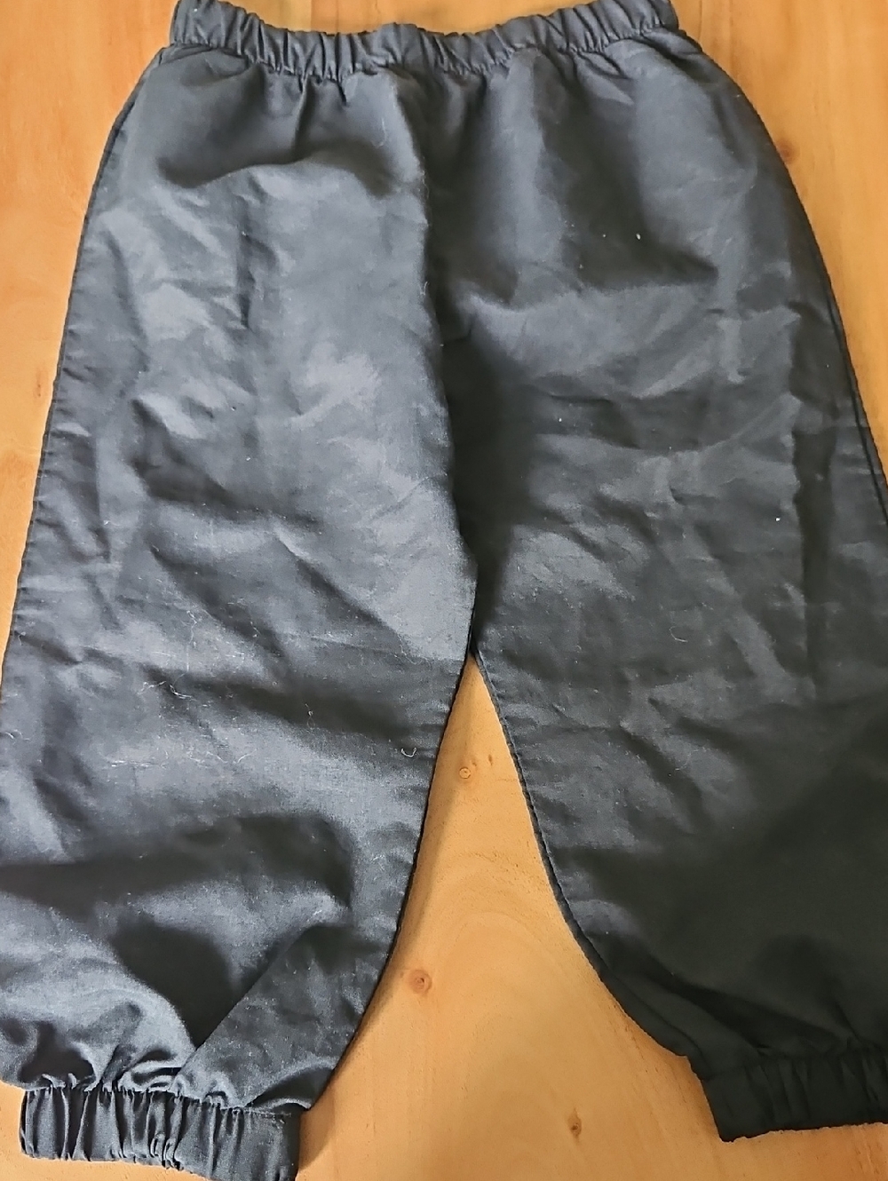 Black Elastic-Waist Kid’s Sports Pants 3T
